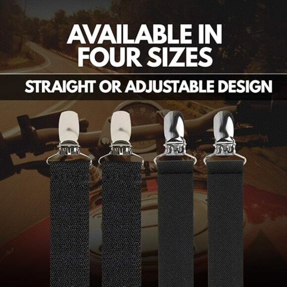 Hold’Em Biker Elastic Boot Stirrup Strap Motorcycle EXTRA STRONG METAL CLIP - Picture 8 of 9